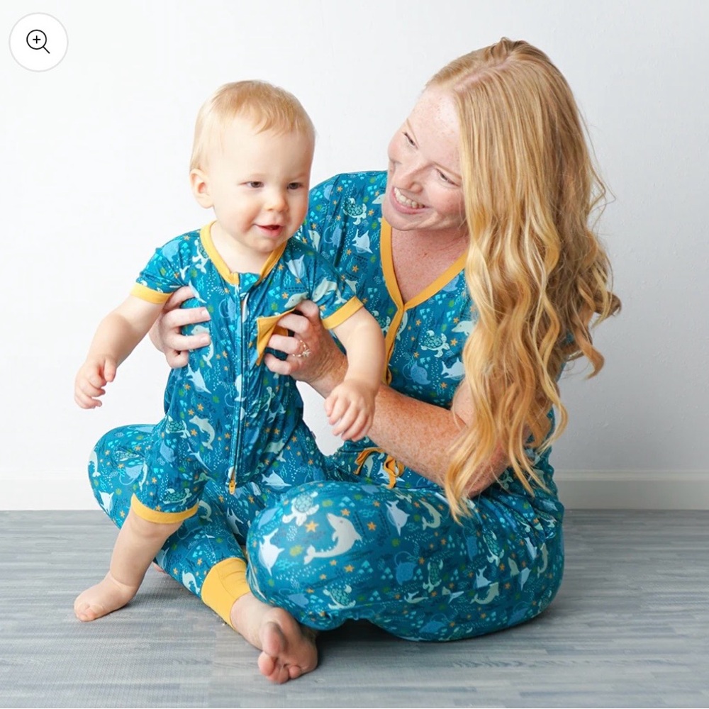 Ocean Friends Bamboo Baby Boy Shortie Romper 6-12 months